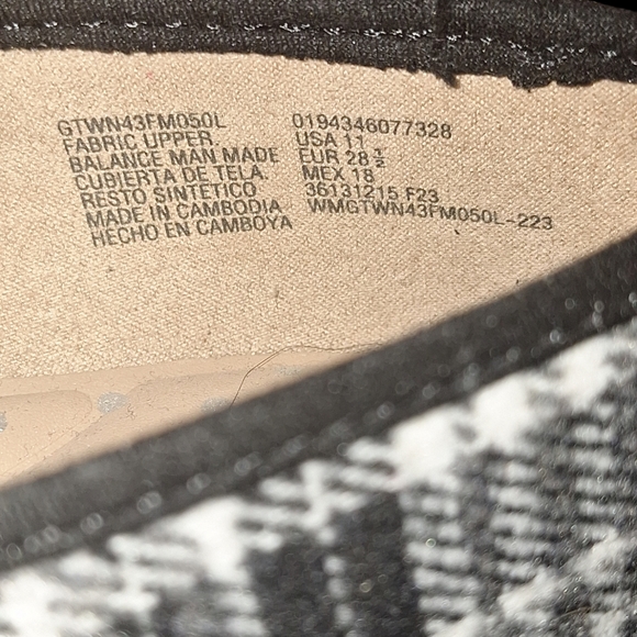 Girls size 11 plaid ballet flats dress shoes - Picture 5 of 6